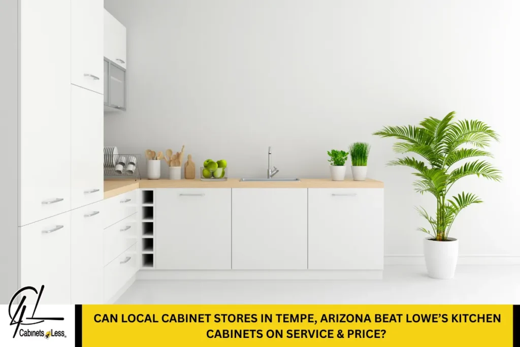 Can Local Cabinet Stores in Tempe, Arizona Beat Lowe’s Kitchen Cabinets on Service & Price?